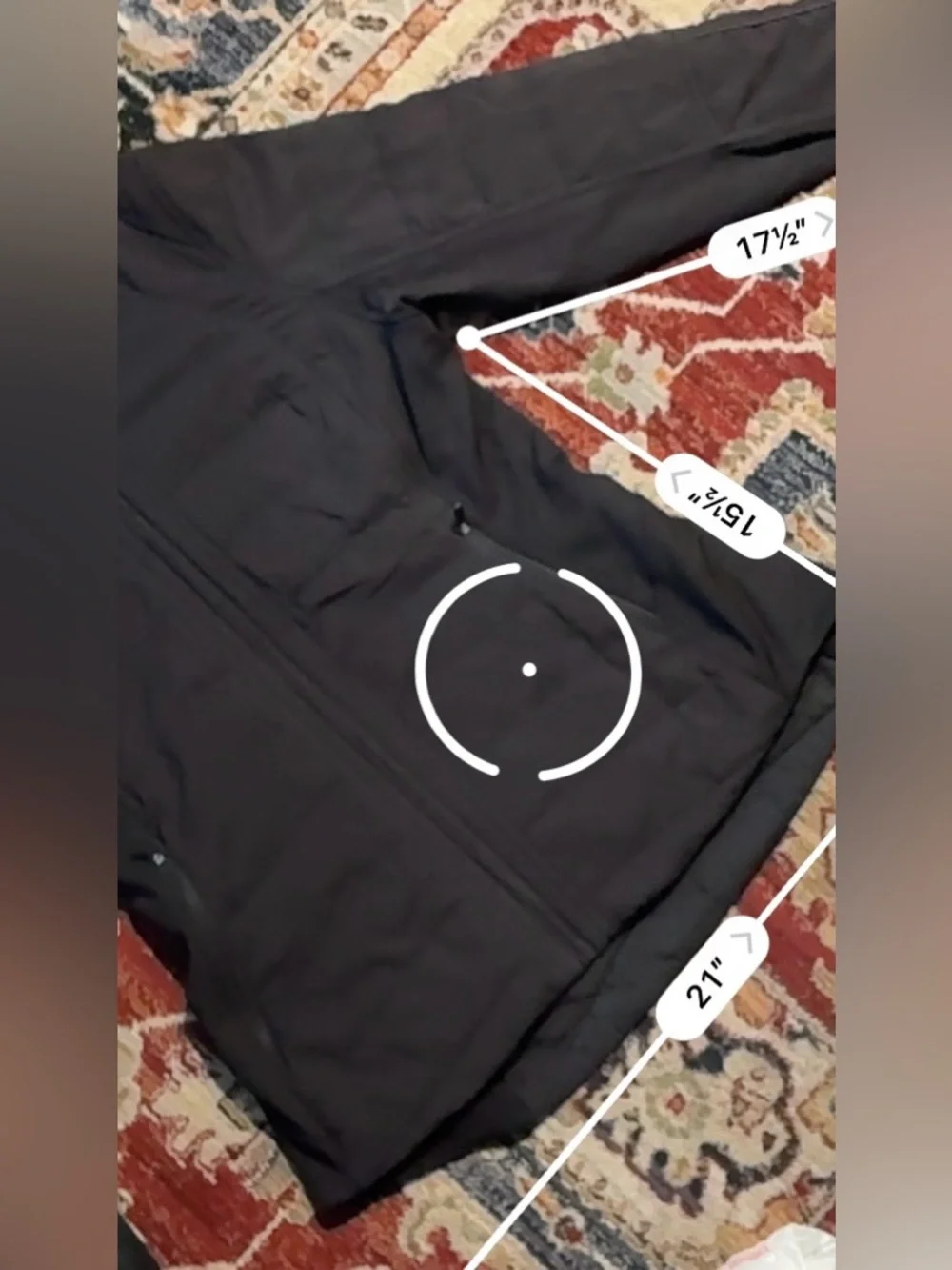 Lululemon Zip Up Jacket Black Womens Size 10 (US Medium) - Picture 6 of 8